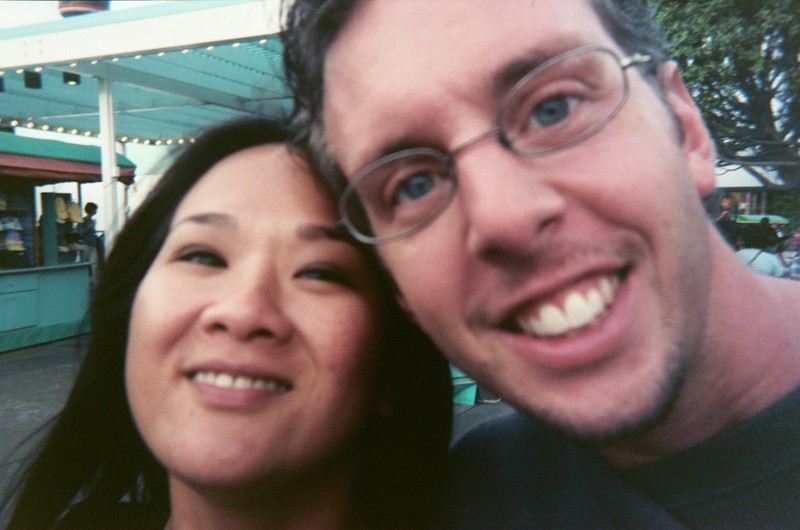 Sean and Tami at a fair