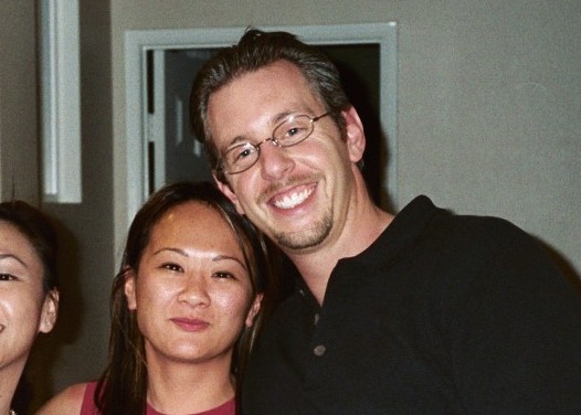 Sean and Tami at a party