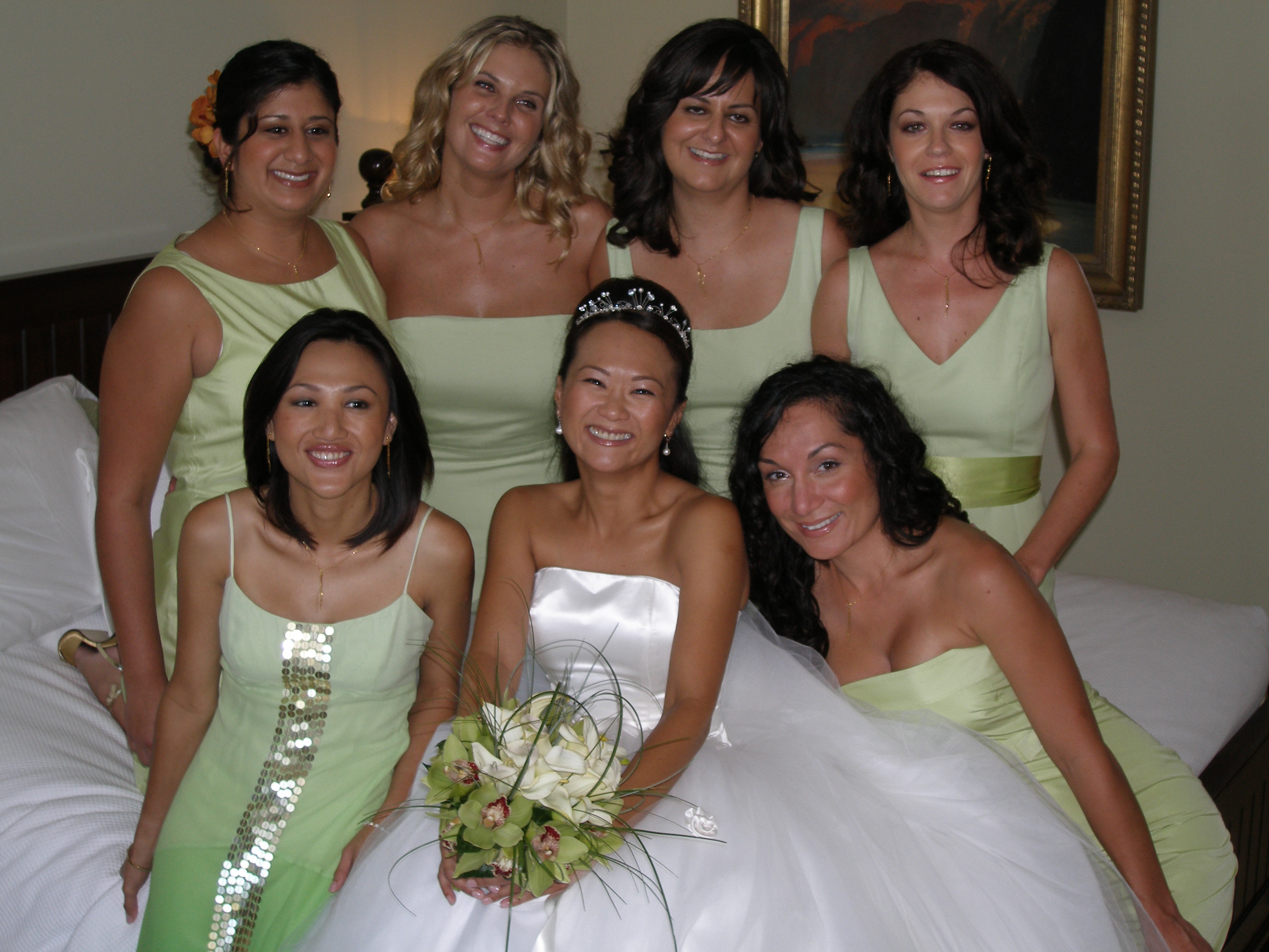 Tami with her bridesmaids