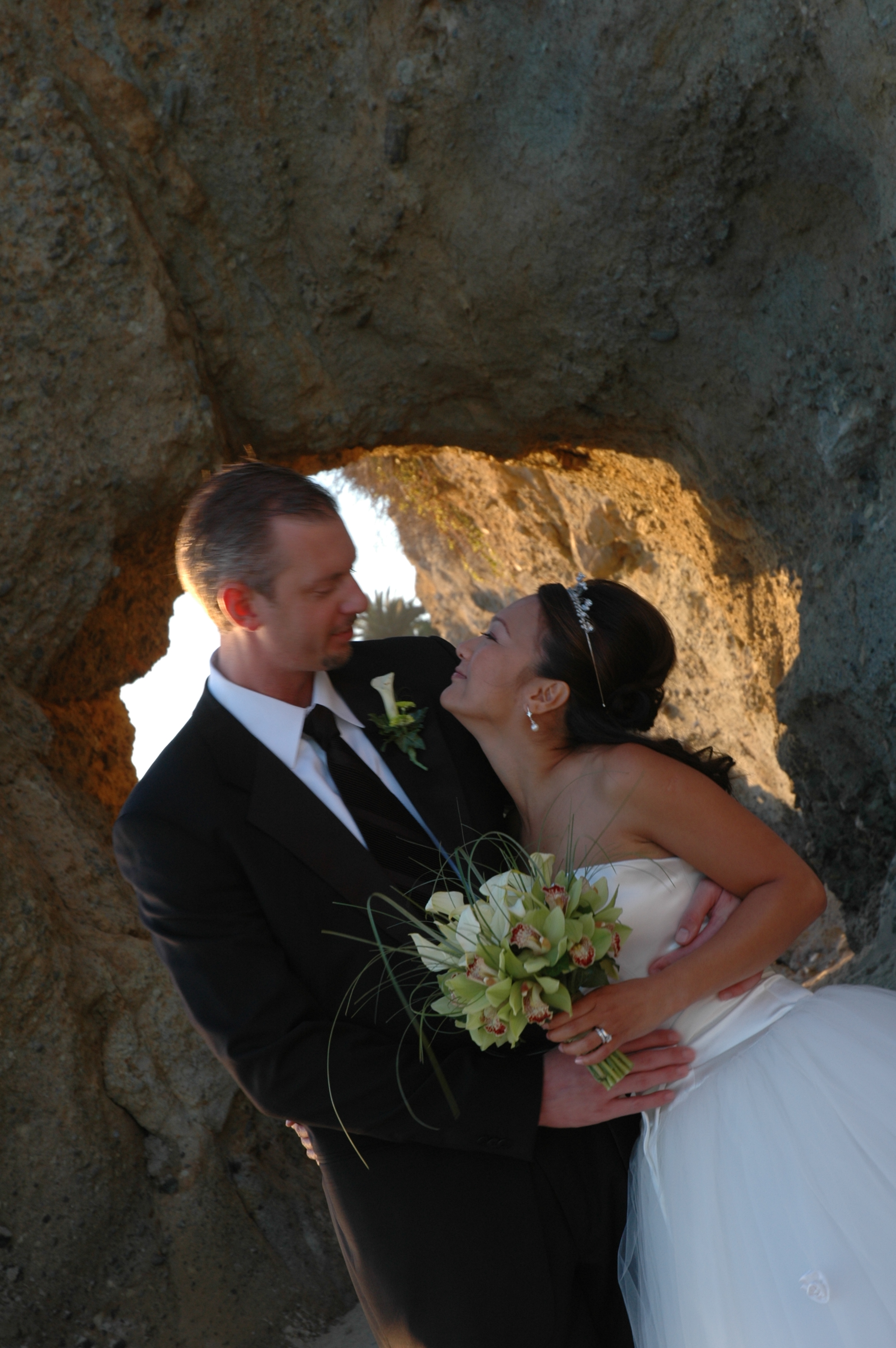 Sean and Tami among the rocks