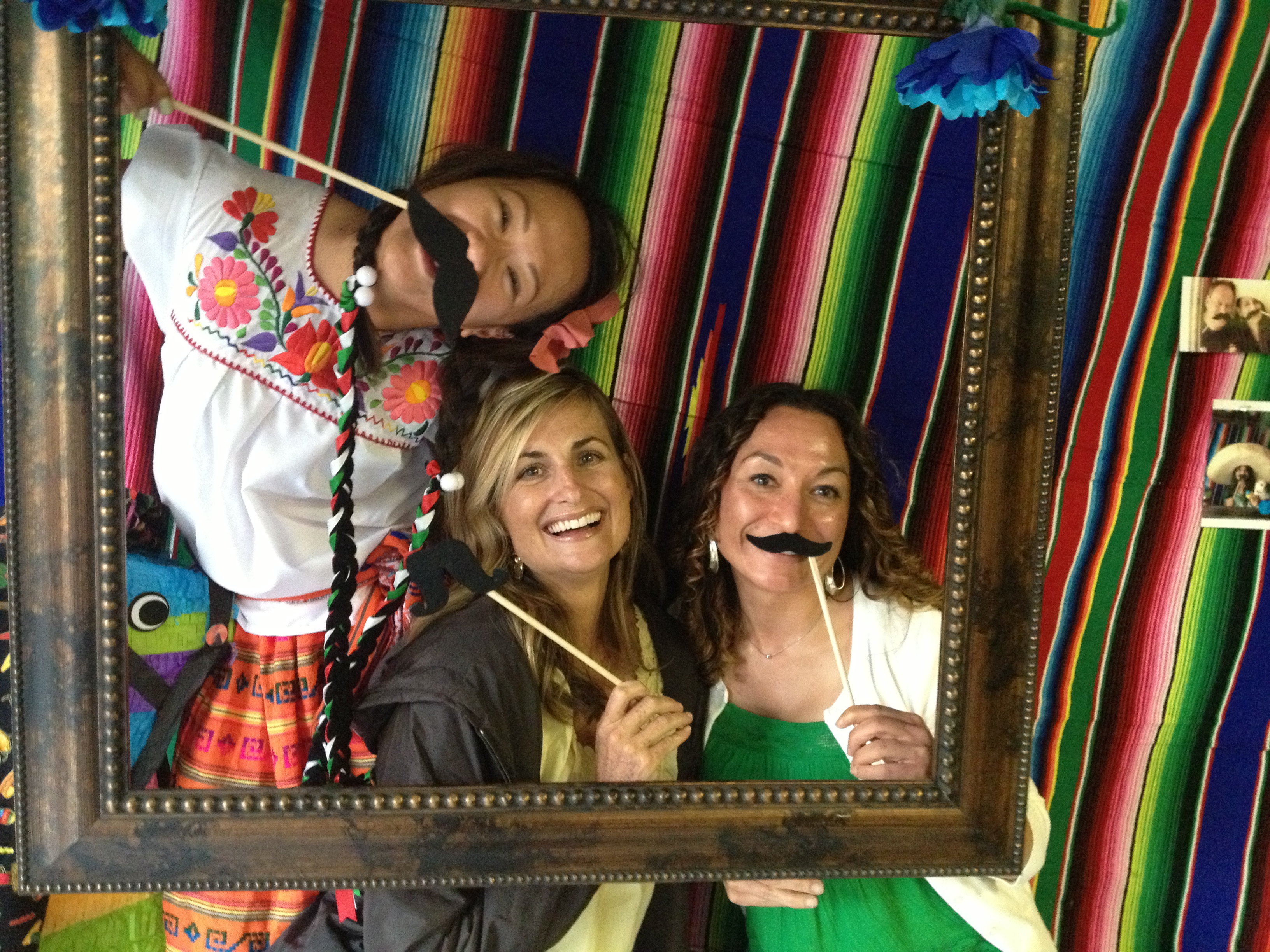 Friends with mustache props