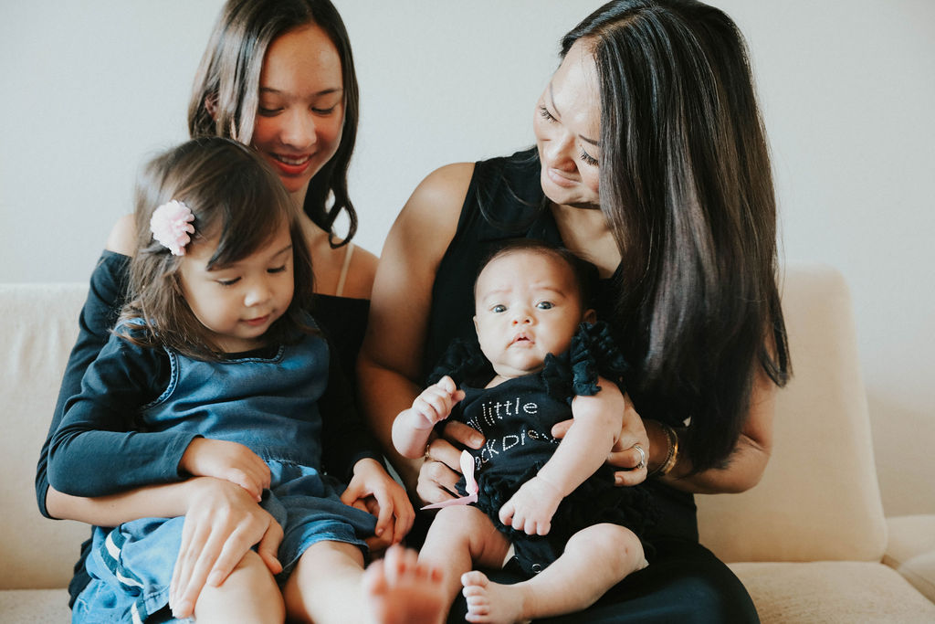 Emma, Tami, Chloe, and baby Riley