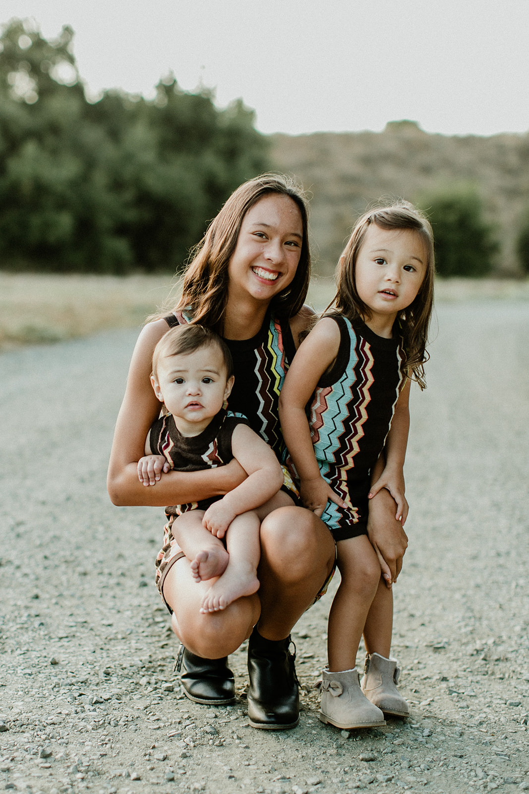 Emma, Chloe, and Riley together